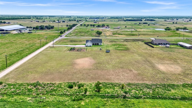 bird's eye view with a rural view