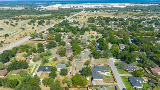 bird's eye view with a residential view