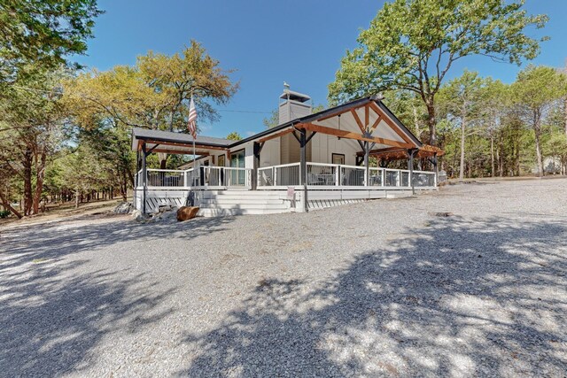 view of front of home with a porch