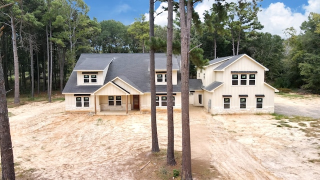 view of front of property with a porch