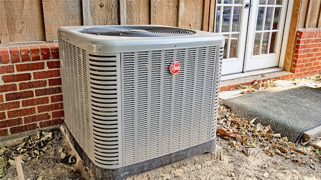 exterior details featuring central AC unit