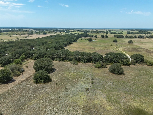 aerial view with a rural view