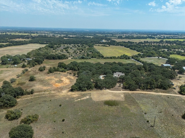 aerial view with a rural view