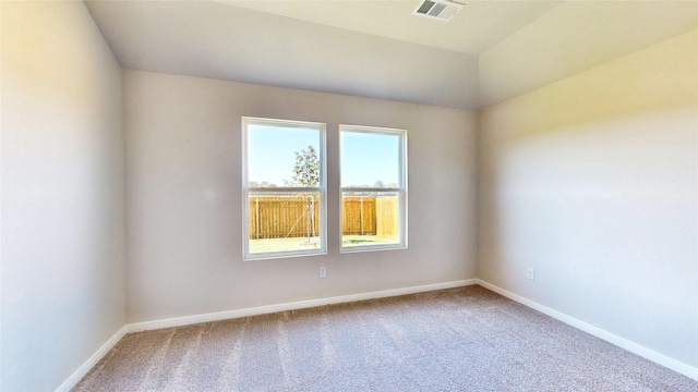 view of carpeted empty room