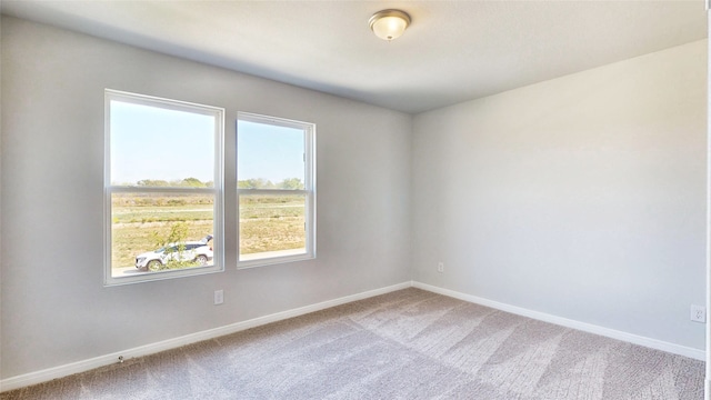 view of carpeted empty room