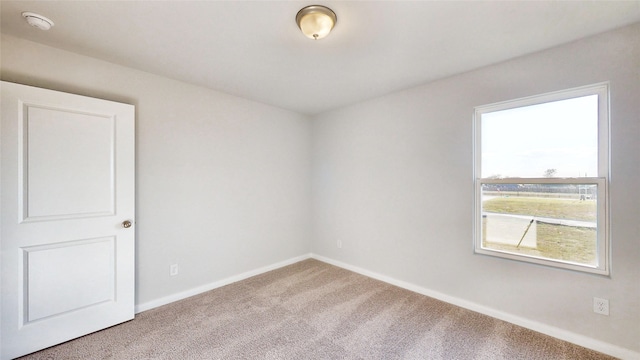 view of carpeted empty room