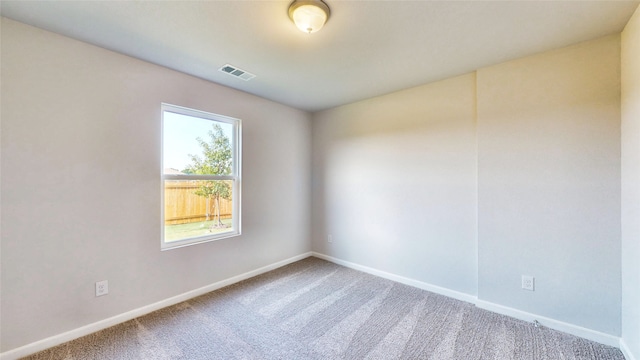 view of carpeted empty room