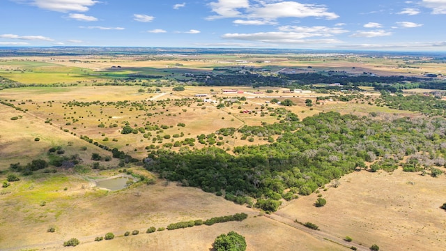 aerial view with a rural view