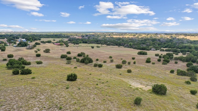 aerial view with a rural view