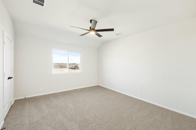 bedroom featuring light colored carpet, high vaulted ceiling, and ceiling fan