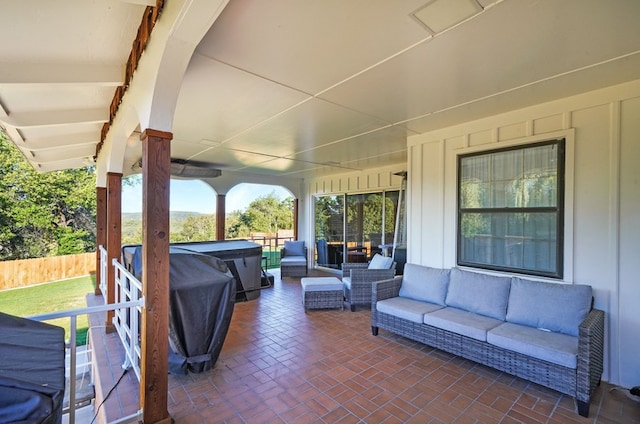 view of patio / terrace with outdoor lounge area