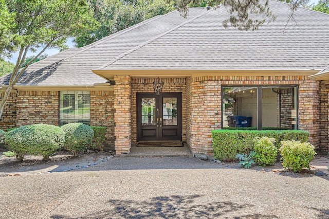 entrance to property with french doors