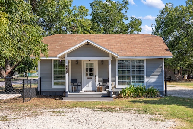 bungalow-style house with a porch