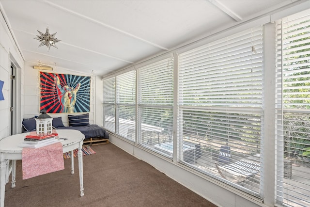 view of sunroom