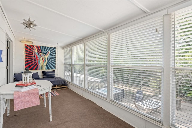 view of sunroom / solarium