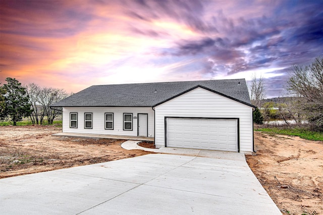 view of front of house featuring a garage