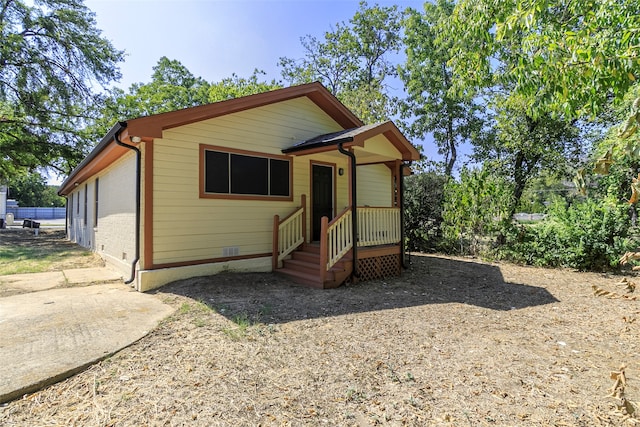 view of front of home