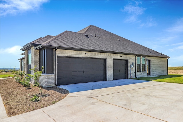 view of home's exterior featuring a garage