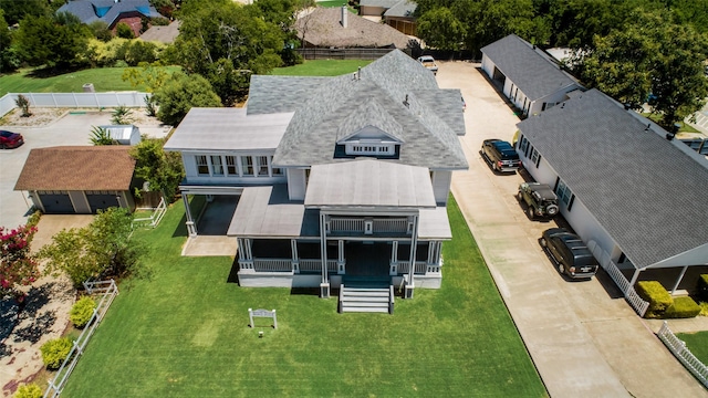 birds eye view of property