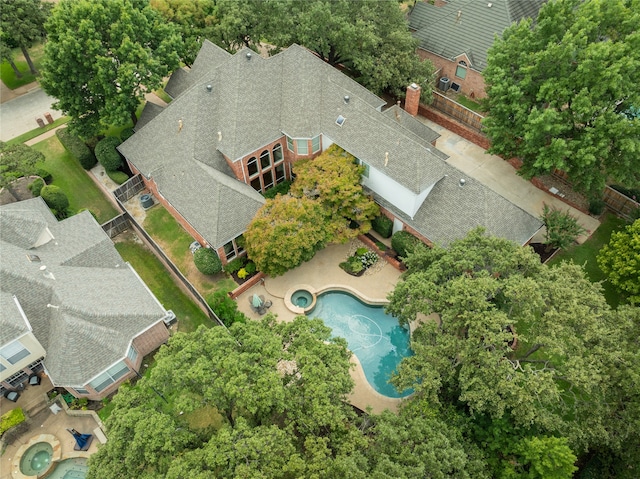 birds eye view of property