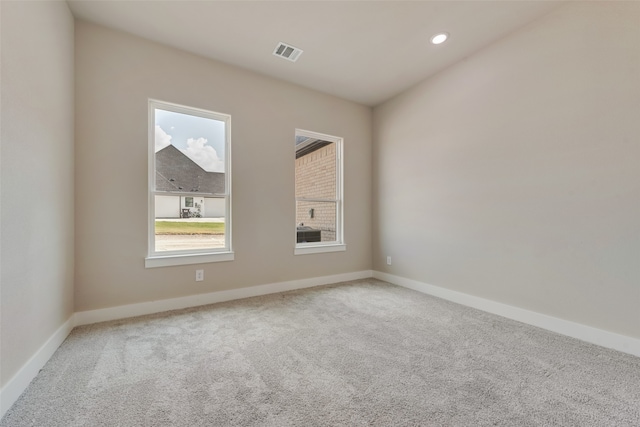 view of carpeted empty room