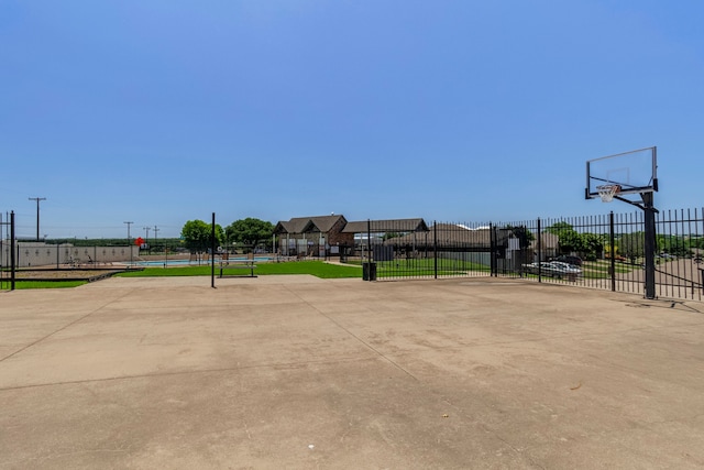 view of sport court