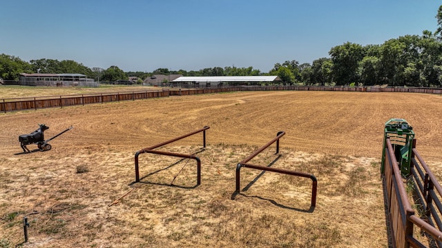 exterior space featuring a rural view