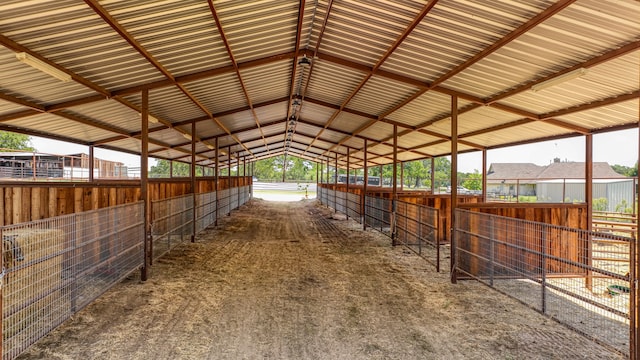 view of horse barn