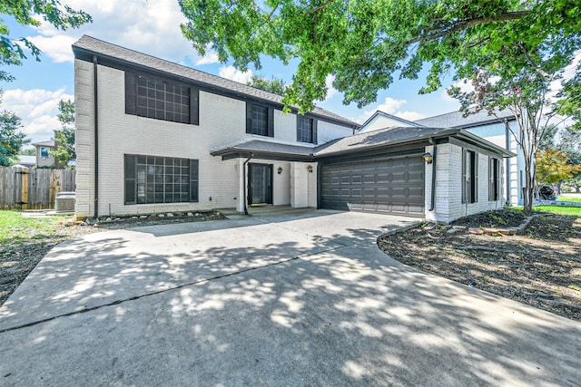 front facade featuring a garage