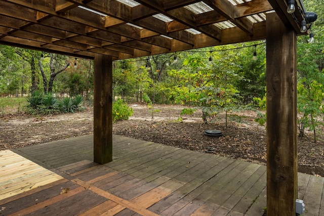 view of wooden terrace