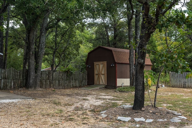 view of outdoor structure