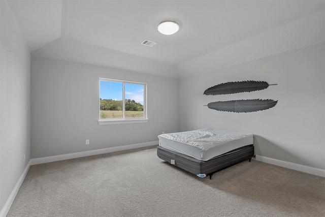 bedroom with carpet