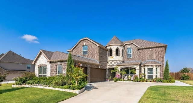 view of front of property with a front yard