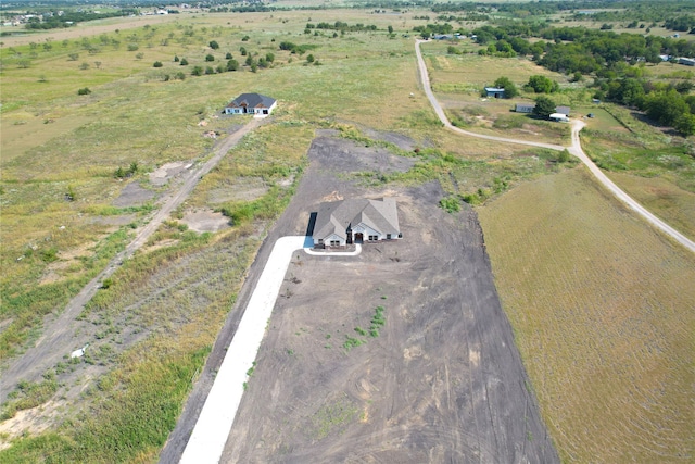 bird's eye view featuring a rural view