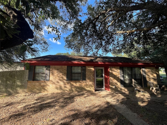 view of back of property