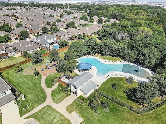 birds eye view of property