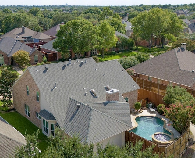 birds eye view of property