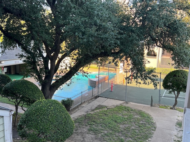 view of sport court