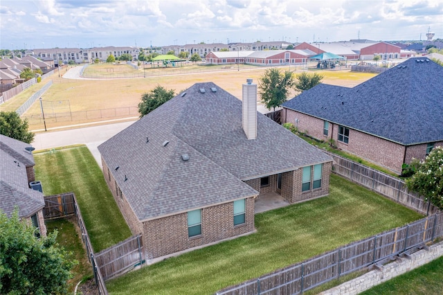 drone / aerial view featuring a residential view