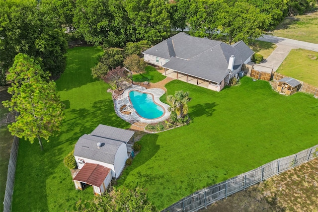 birds eye view of property