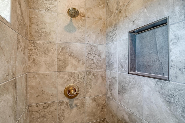 room details featuring tiled shower