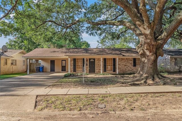 view of ranch-style house