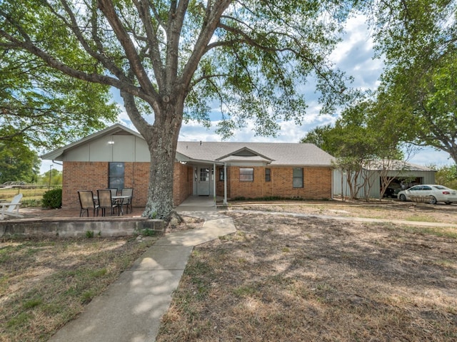 view of ranch-style house