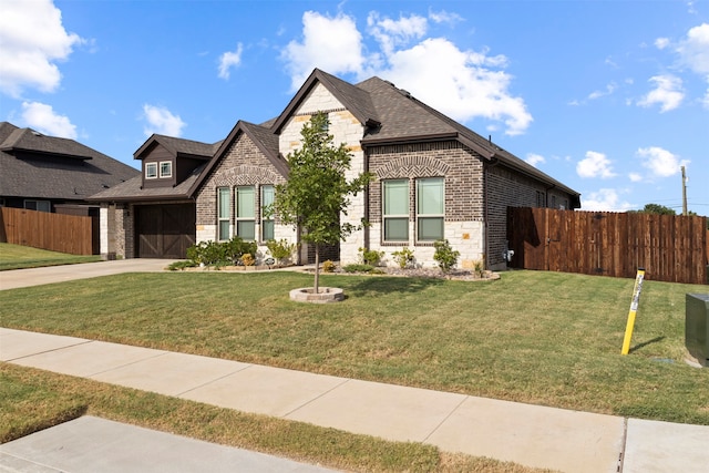 view of front of property with a front yard