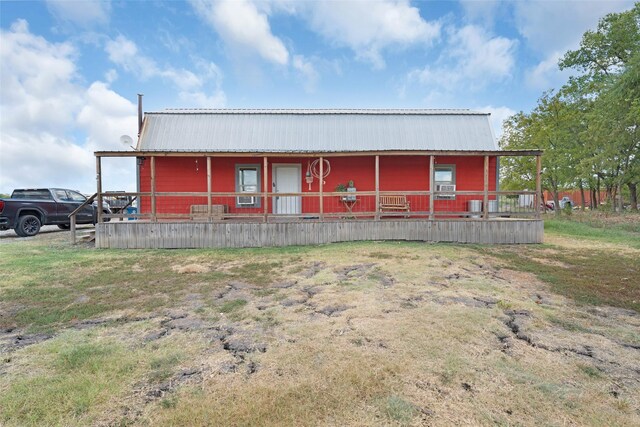 exterior space with covered porch