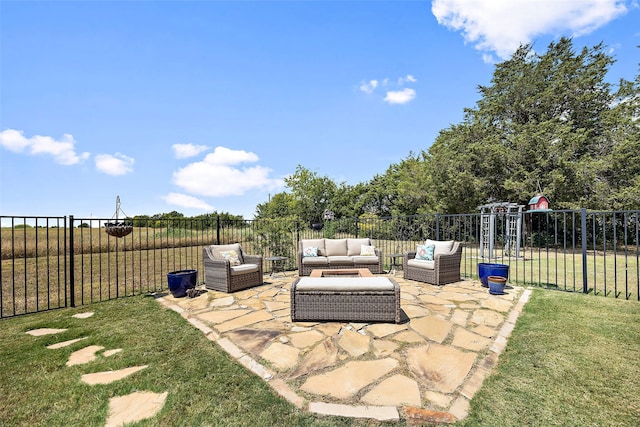 view of patio / terrace featuring outdoor lounge area