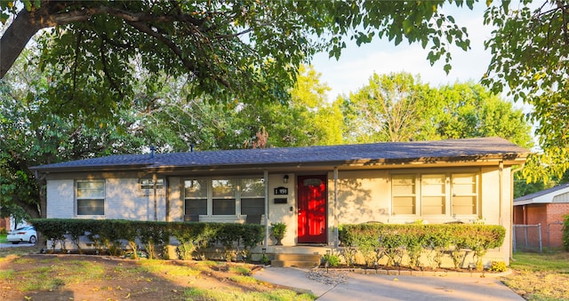 view of ranch-style home