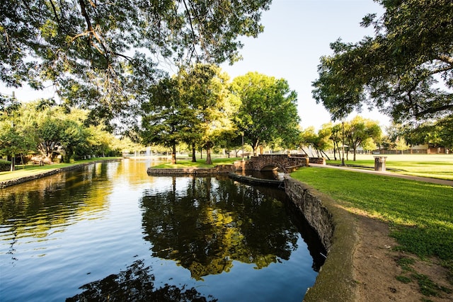 view of water feature