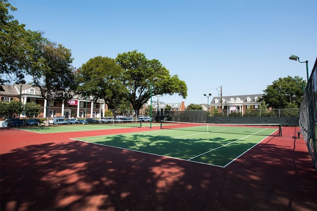 view of tennis court