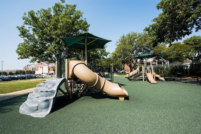 view of jungle gym